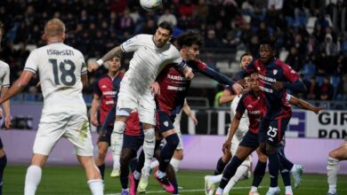 كالياري ولاتسيو يتقاسمان نقطة مملة وسط إصابات وطرد مينا